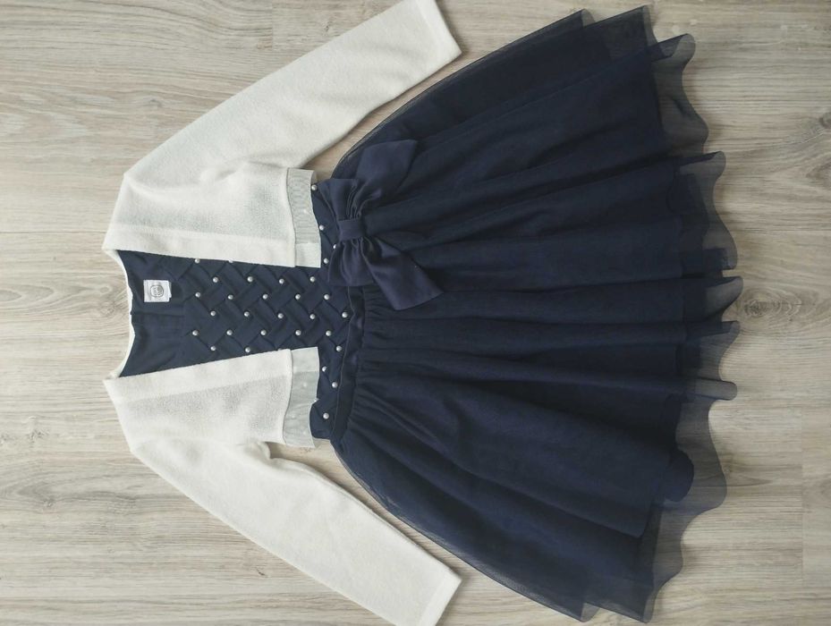 3 Sukienki smyk r.110 + bolerko coccodrillo