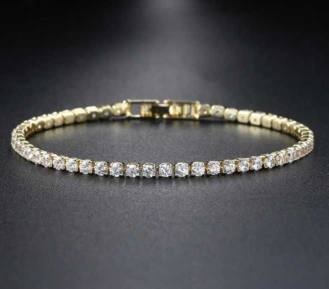 Pulseira de pedras de zircônia estilosa de luxo NOVO ENVIO GRÁTIS