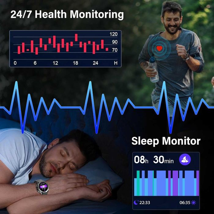 Atheewon Relógio inteligente homem mulher