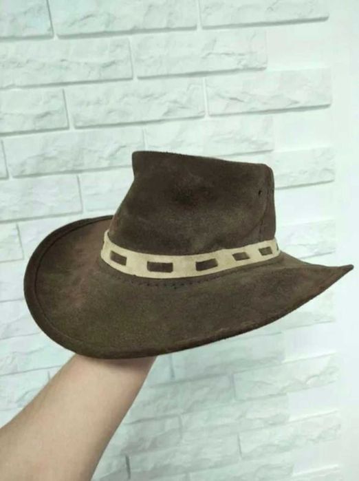 Stetson Капелюх р. S ковбойський фетровий шляпа ковбойская кожаная