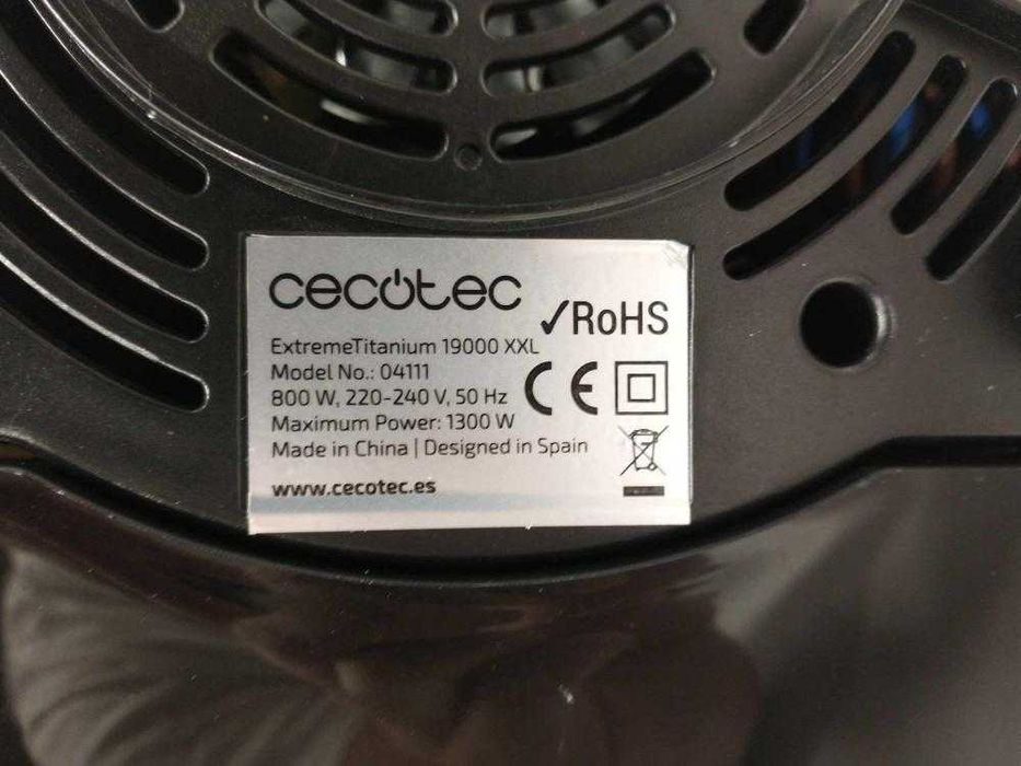 Cecotec Licuadora ExtremeTitanium 19000 XXL, preta