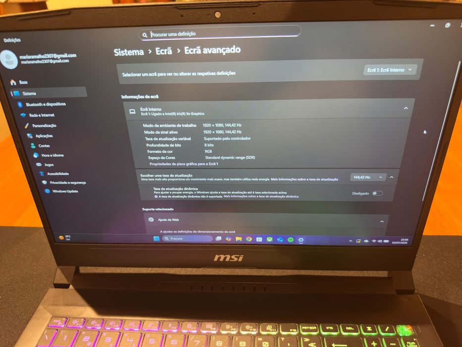 Portátil MSI Katana 15 B13V
