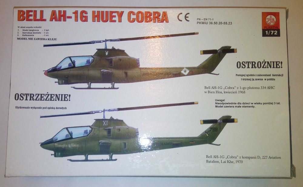 Сборная модель  / AH-1G Cobra   1/72  Plastyk