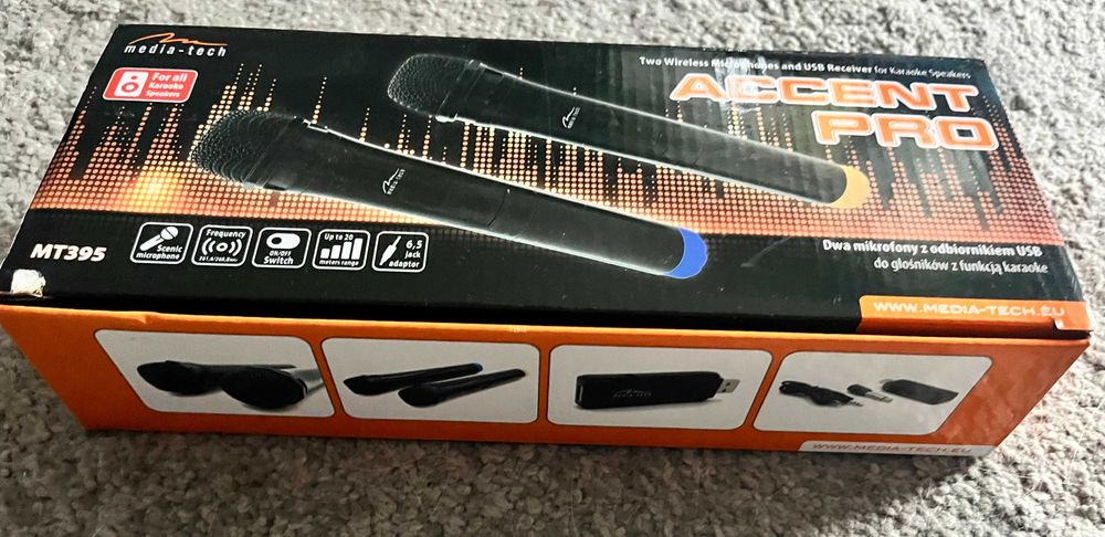 Mikrofon Media-Tech Pro - 2 szt. mikrofony bezprzewodowe
