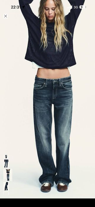 Джинси Zara low-rise wed leg