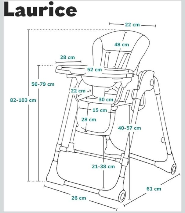 Cadeira refeição e baloiço 2 em 1 automática para bebé
