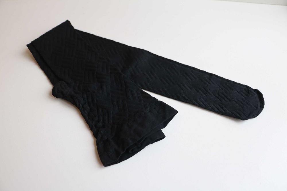 плотные черные колготки philippe matignon carre оригинал новые р. 4 l