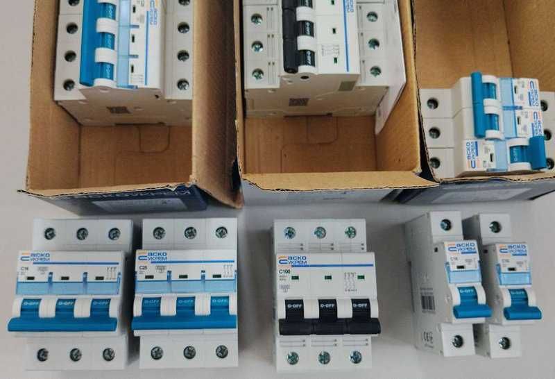 Автомати АСКО-УКРЕМ 10А–100А (1 і 3Р). Розпродаж залишків! Нові