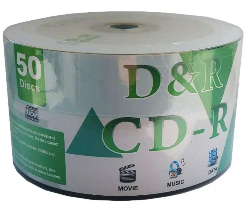 CD-R диск D&R BRAND 700Mb 80min 52x speed bulk 50