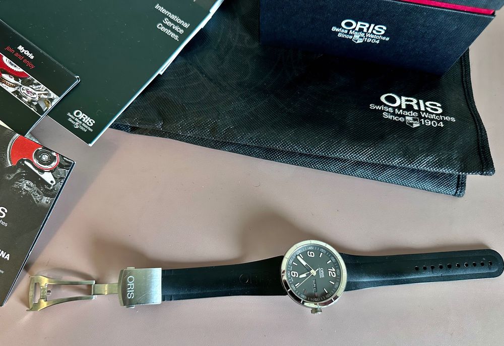 Oris TT1 Day Date (Grey Dial) – FULL SET z polskiego salonu, 1. właściciel