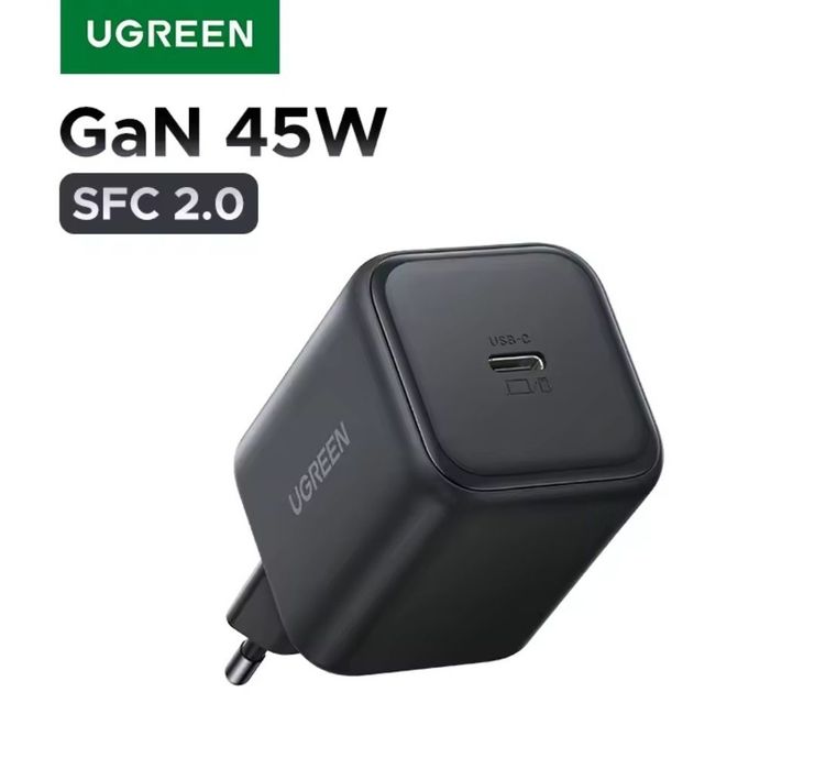 Ugreen 45w Gan Charger X524 Samsung SFC2.0  зарядний пристрій