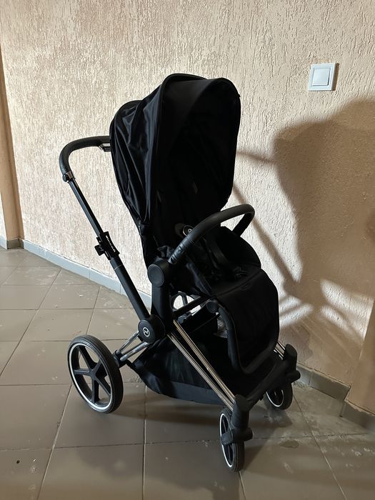 Cybex priam 0.4 черная с серебром. + адаптеры Состояние идеал