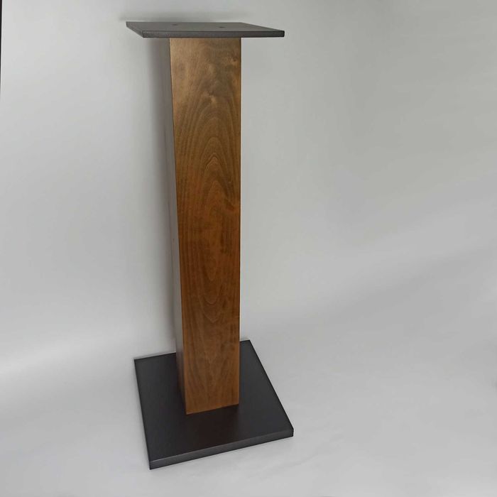 Podstawki pod kolumny audio drewniane – stabilne stojaki stereo 68cm