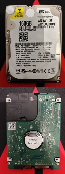 Dysk HDD 2.5 cala 160gb WD