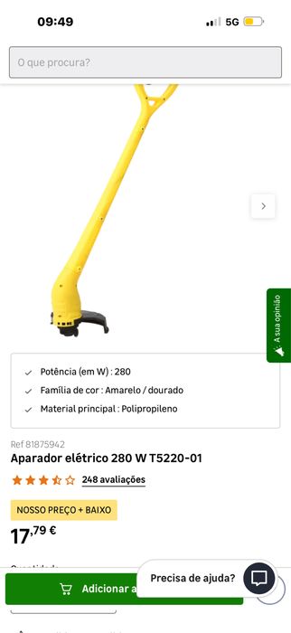 Aparador elétrico 280 W
