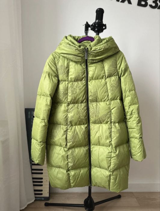 Damska zielona kurtka puchowa