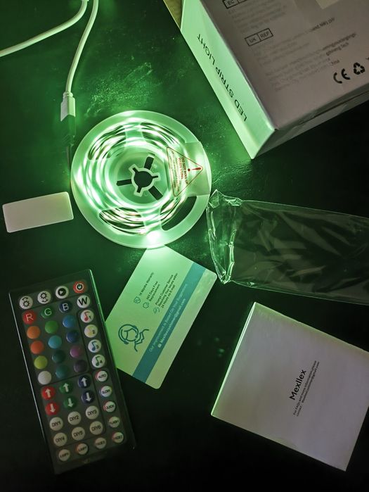 Taśma LED z pilotem RGB nowa mexllex