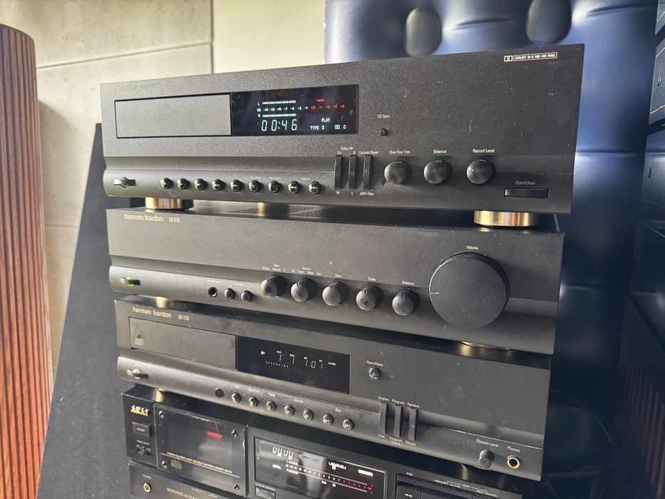 Harman/Kardon wieża stereo, jak nowa, super stan. Deck TD420, wzmacniacz HK610,cd HD720