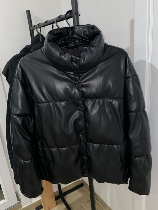 куртка коженная stradivarius