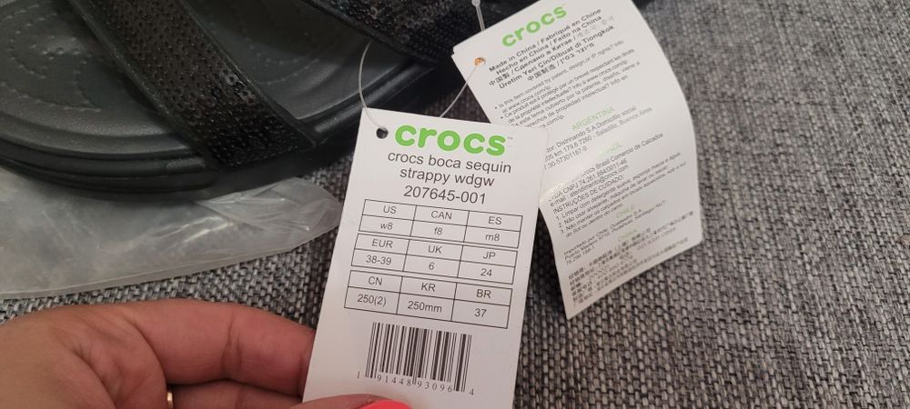 Crocs 7, 8, w8, crocs 38, жіночі крокси чорні Оригінал
