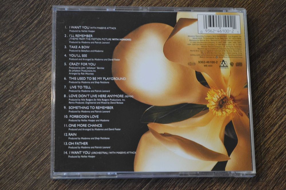 Madonna  Something To Remember  CD