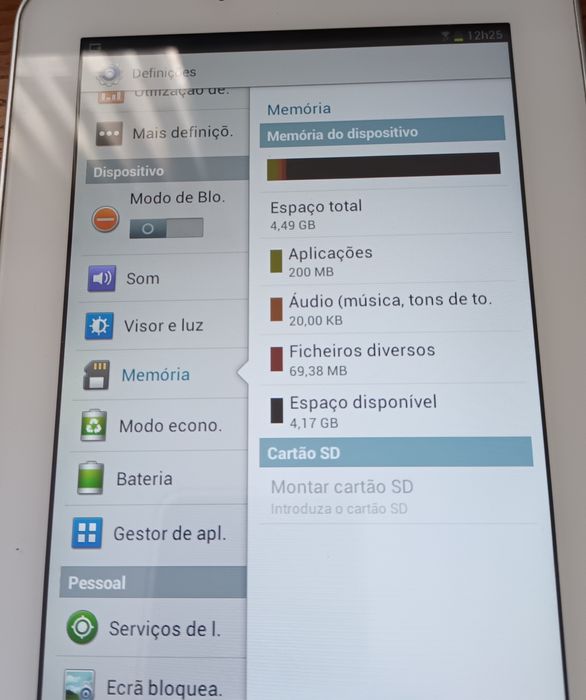 Tablet Samsung  -  funcional