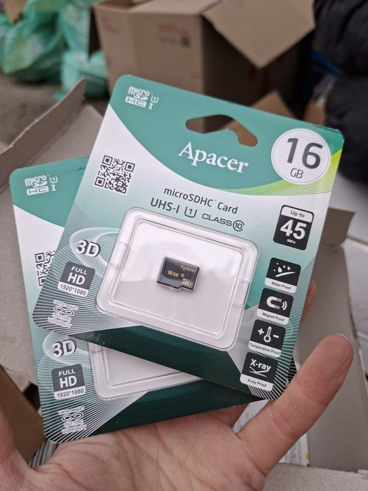 Карта пам'яті  Apacer microSDHC 16Гб
