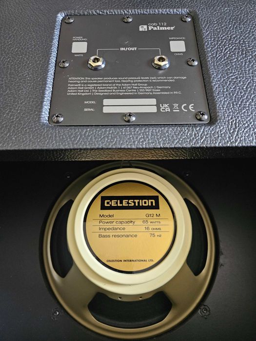 Coluna Palmer 1x12 Open Back com Celestion Creamback