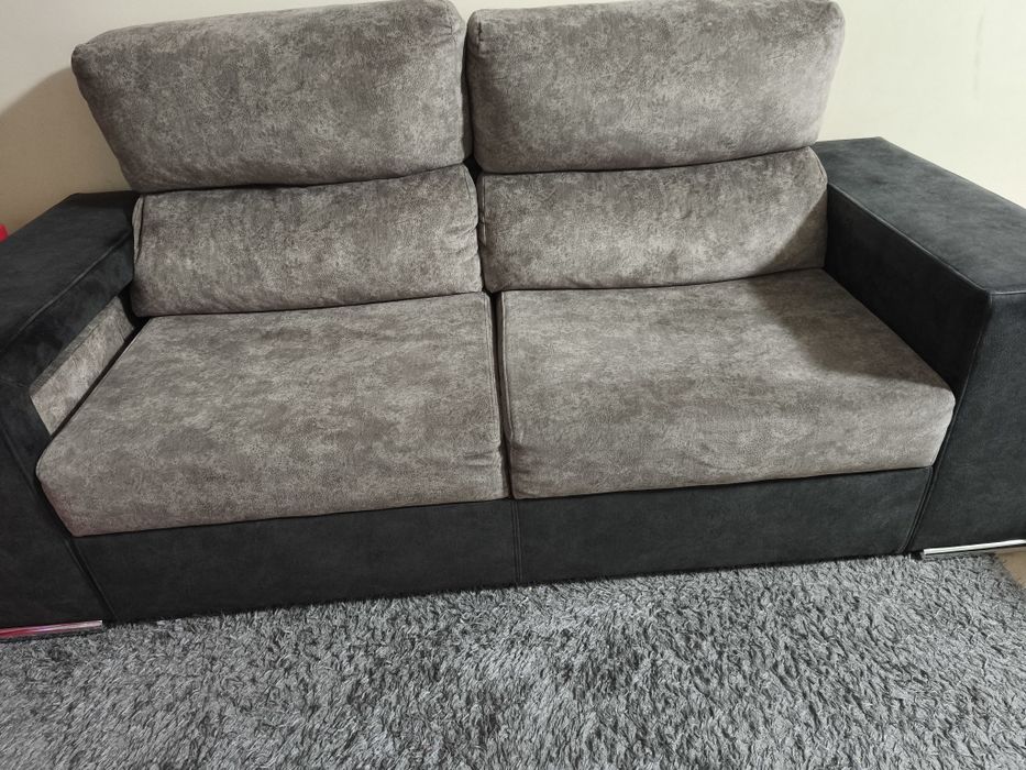Conjunto sofás microfibra
