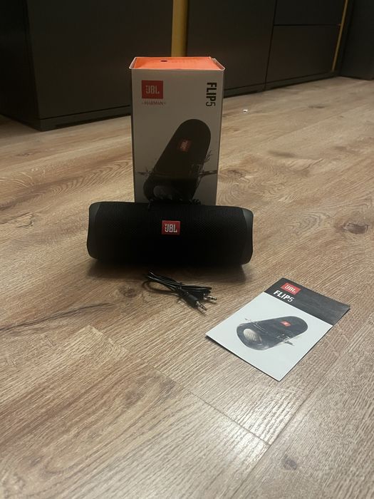 Glośnik JBL FLIP 5 stan idealny + zestaw kabli