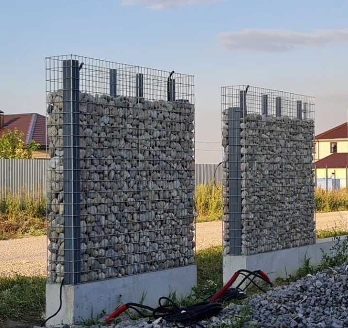 Габіони габионы забор паркан огорожа Сварные габионы оцинкованные.