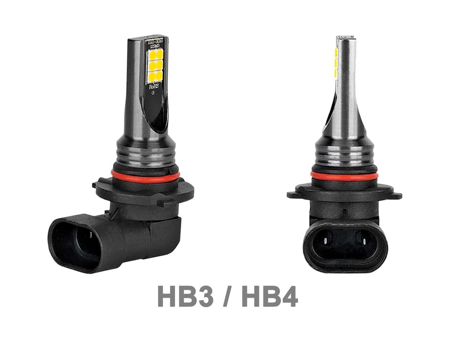 Lâmpadas de LED HB3 - HB4 (DC 12-24V 80W 6000K 12000LM)