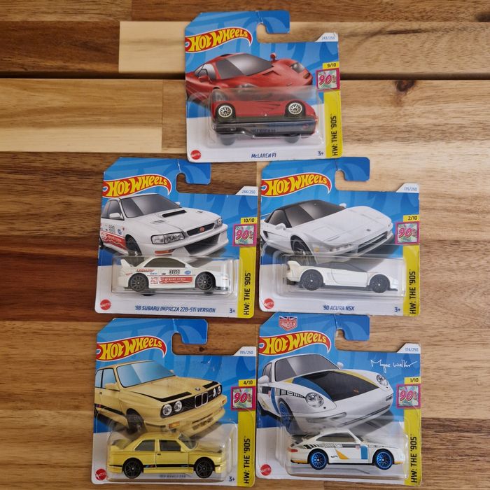 05 Hotwheels coleção 90s