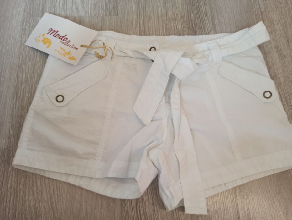 Bawełniane spodenki z metką