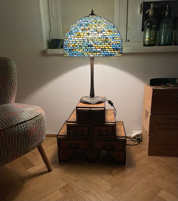 Lampa witraż, mozaika, unikat - 100% ręczna praca, polska pracownia!