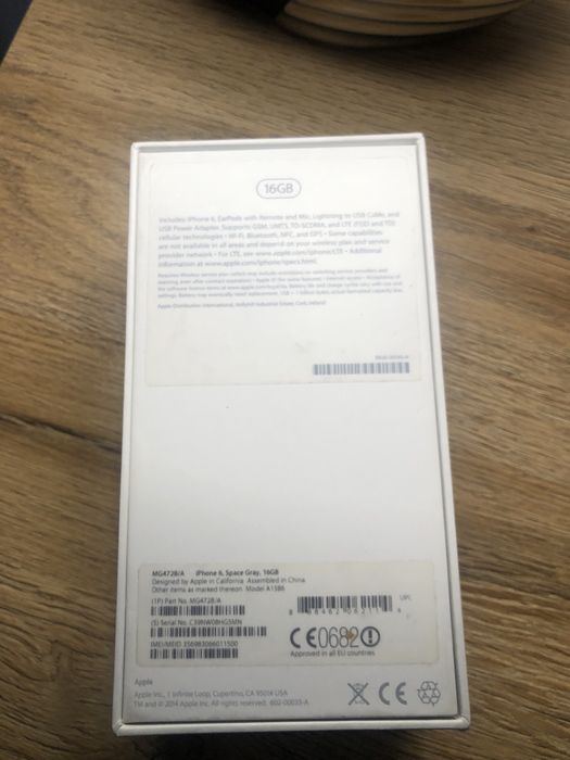 Opakowanie iPhone 6
