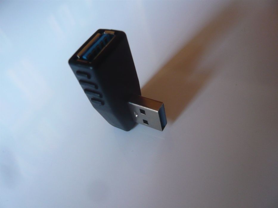 Adaptadores USB 3.0 macho para USB fêmea 90º