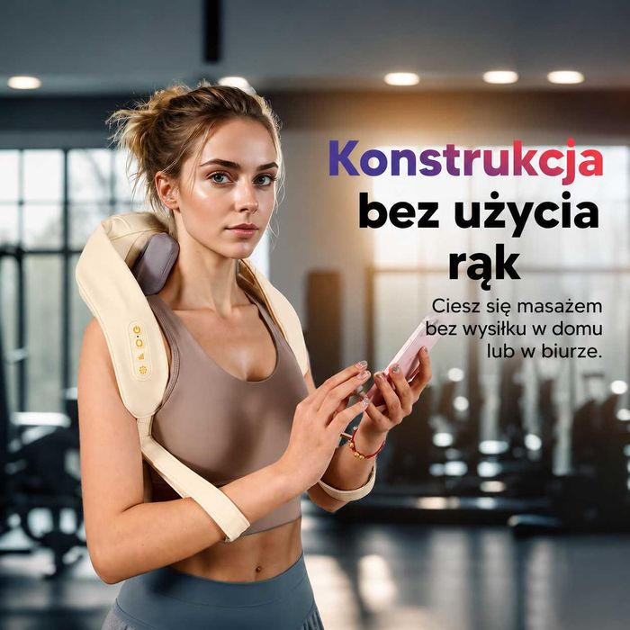 Masażer Szyi Arboleaf 6D Shiatsu | Bezprzewodowy | Podgrzewanie | 3 Tryby