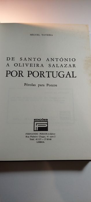 De Santo António a Oliveira Salazar por Portugal - Miguel Taveira