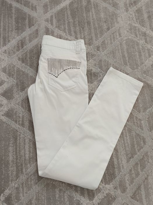 Białe spodnie damskie, rozm.38