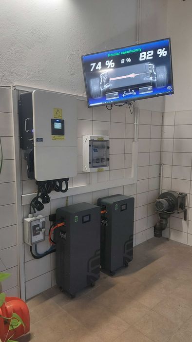Fotowoltaika 6.375 kW, magazyn 15,36 kWh, Deye 10kW
