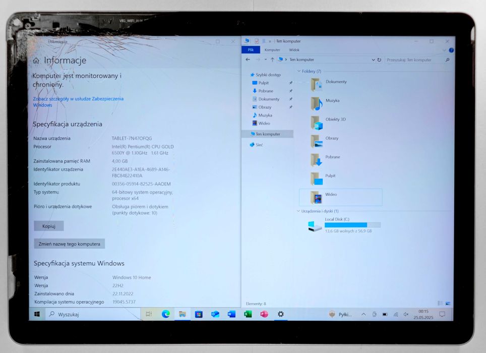 Microsoft Surface Go 3 1926 Pentium Gold 6500Y 4GB/64GB