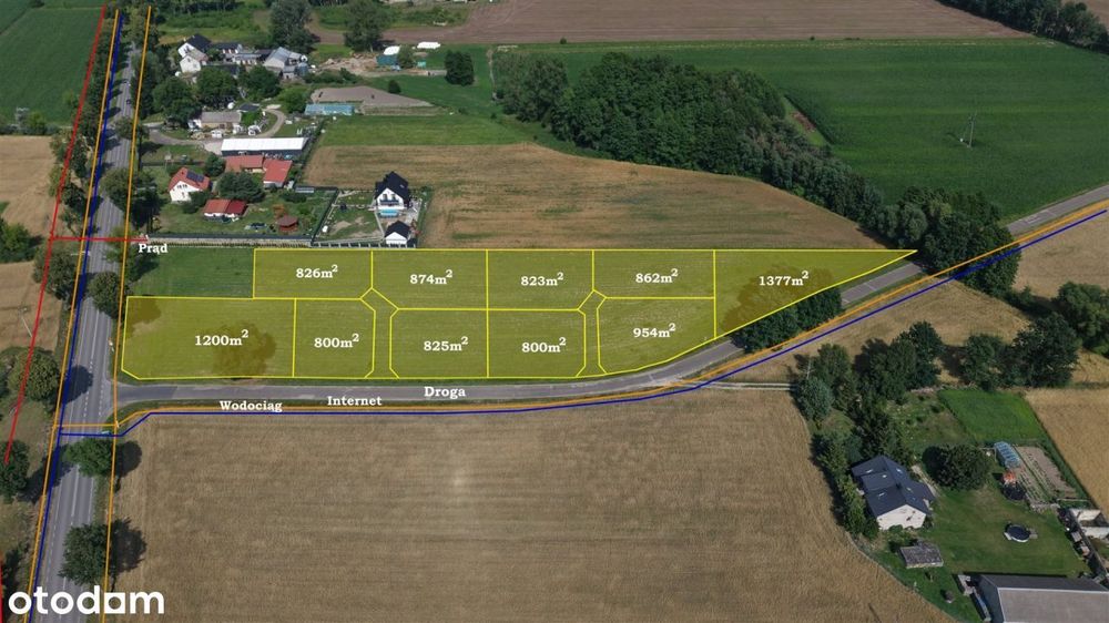Miejscowy Plan Zagospod. , Media, dojazd Asfaltem
