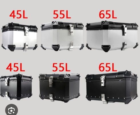 (Novo) Top Case 45L 65L e Malas Laterais Alumínio Mota Universal