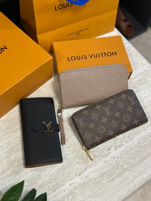 Гаманець жіночий Louis Vuitton кошелек женский повний комелект бутика преміум шкіра люкс сегмент