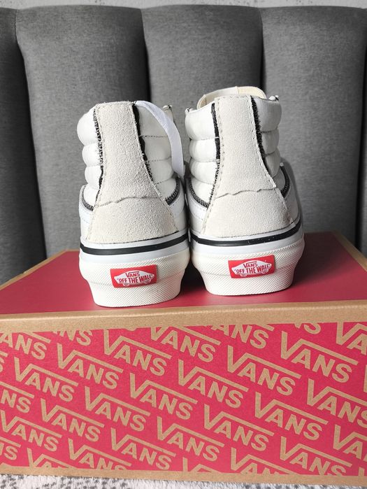 Sapatilhas cano alto Vans Sk8-Hi Reconstruct em branco