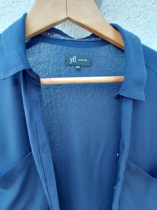 Koszula długa tunika szmizjerka Reserved rozmiar 36