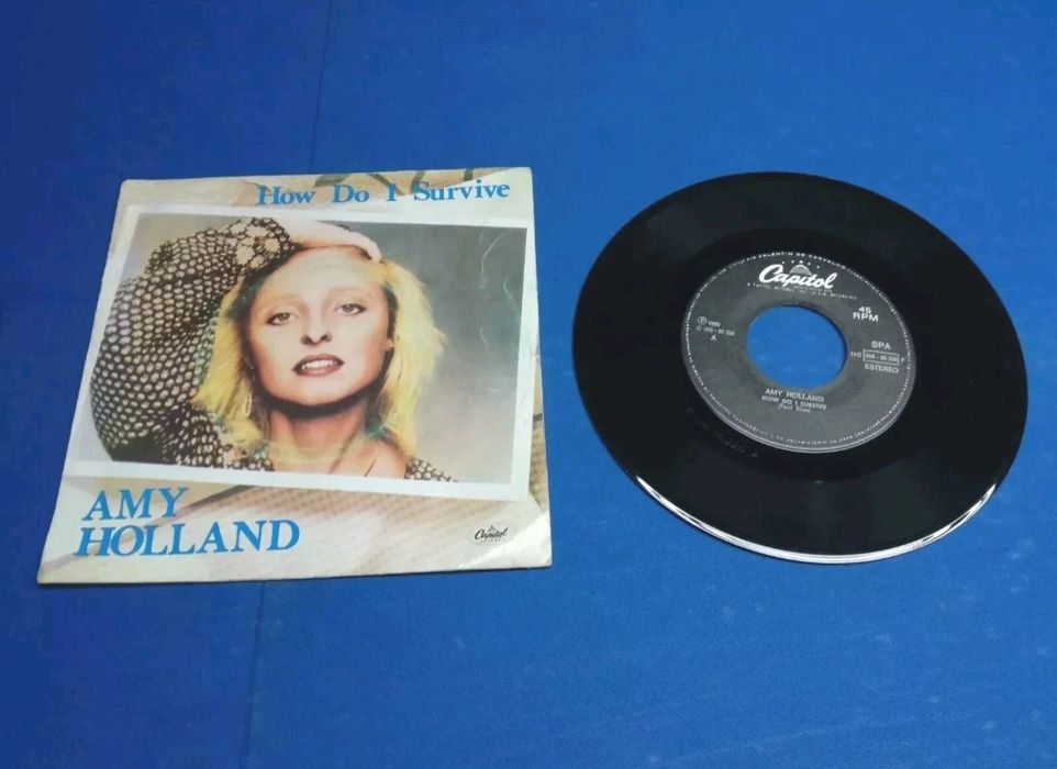 Disco Vinil Single 7'' 45 RPM Amy Holland - How do I survive PT 1980