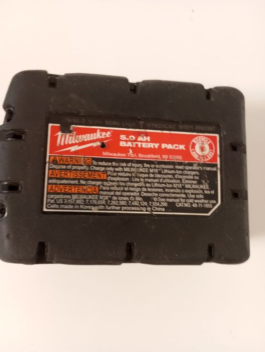 Акумулятор батарея Milwaukee 5Ач б/у із США