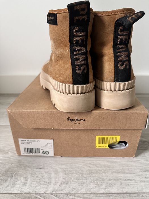 Pepe Jeans Ascot botki sznurowane 40 workery trapery